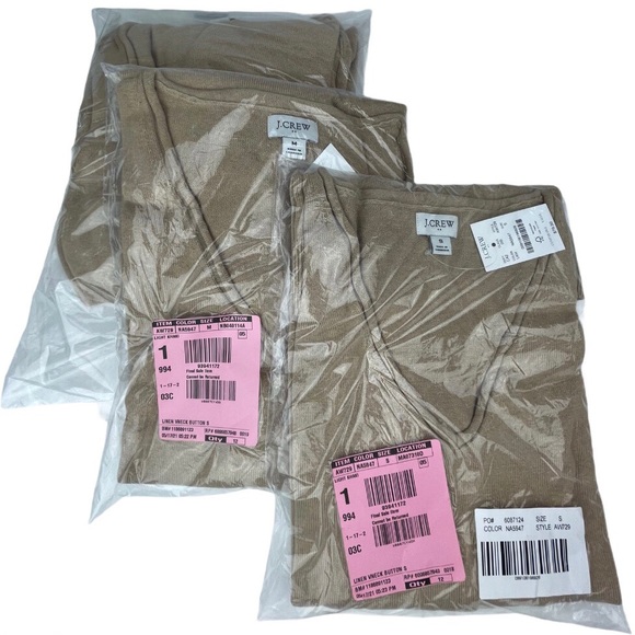 J.CREW Tunic Sweater Linen-blend Button Sides - Picture 4 of 7